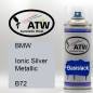 Preview: BMW, Ionic Silver Metallic, B72: 400ml Sprühdose, von ATW Autoteile West.